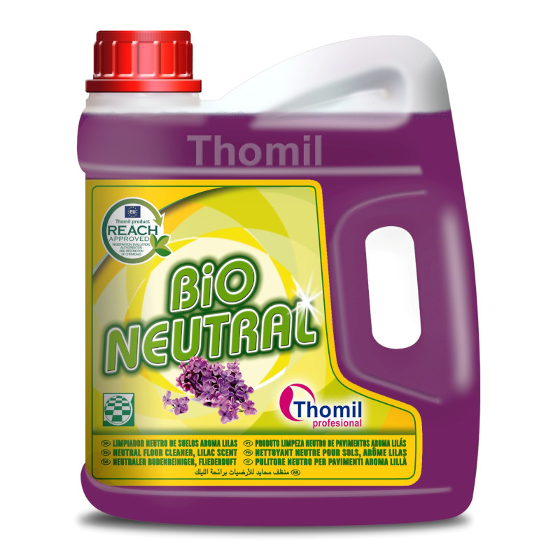 BIO-NEUTRAL LILAC 4L UNIWERSALNY PŁYN DO WSZELKICH WODOODPORNYCH POWIERZCHNI BZOWY THOMIL KART=4SZT