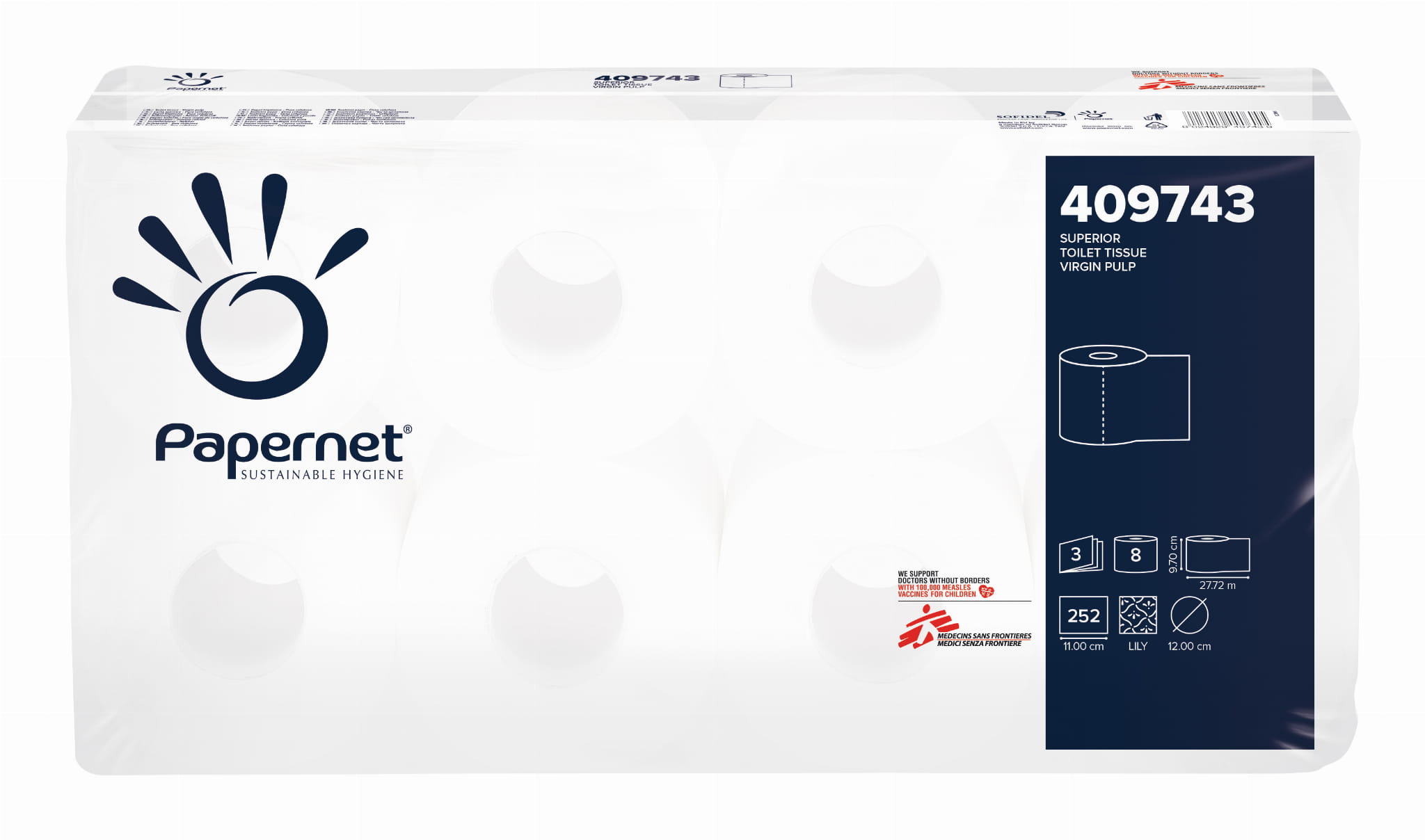 PAPIER TOALETOWY CELULOZA 3W 27,72M OP=72rolki