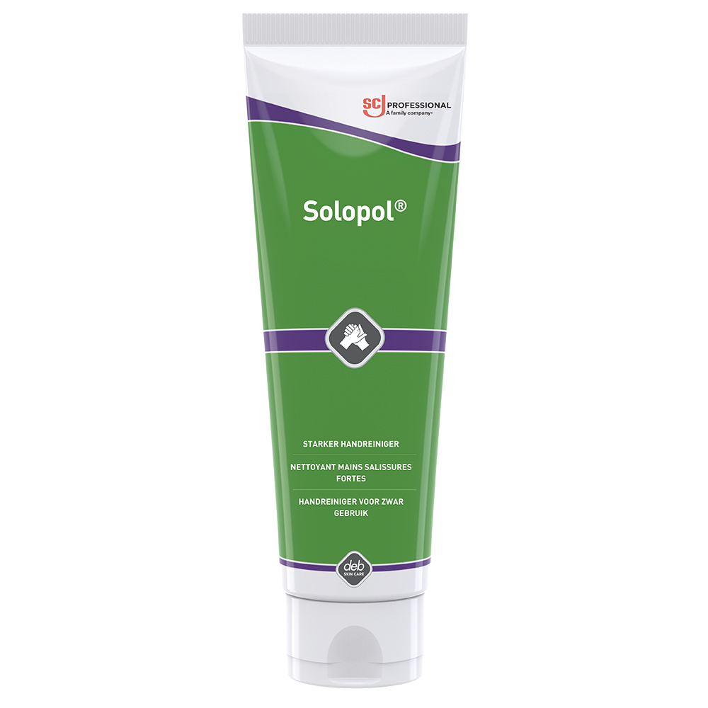 SOLOPOL 250ML TUBKA PASTA DO RĄK DO USUWANIA SILNYCH ZABRUDZEŃ DEB