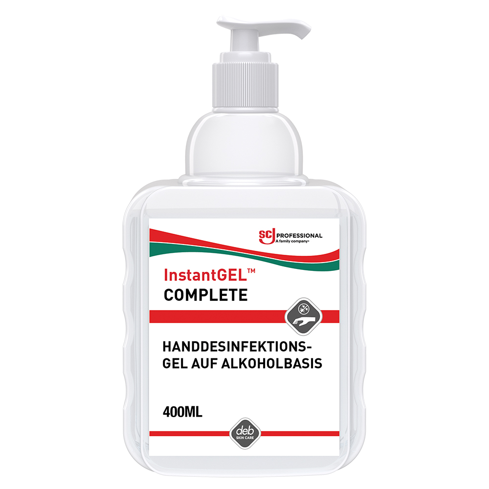 DEB INSTANTGEL COMPLETE 400ML ŻELOWY ŚRODEK DO DEZYNFEKCJI RĄK BUTELKA