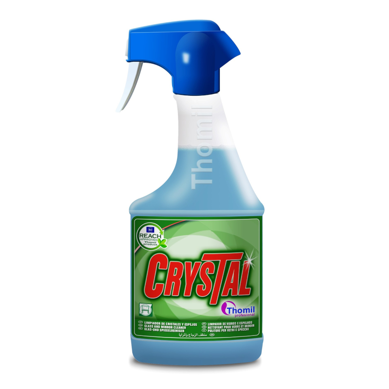 CRYSTAL 750ML PACHNĄCY PŁYN DO MYCIA I POLEROWANIA SZYB LUSTER SZKŁA BLATÓW