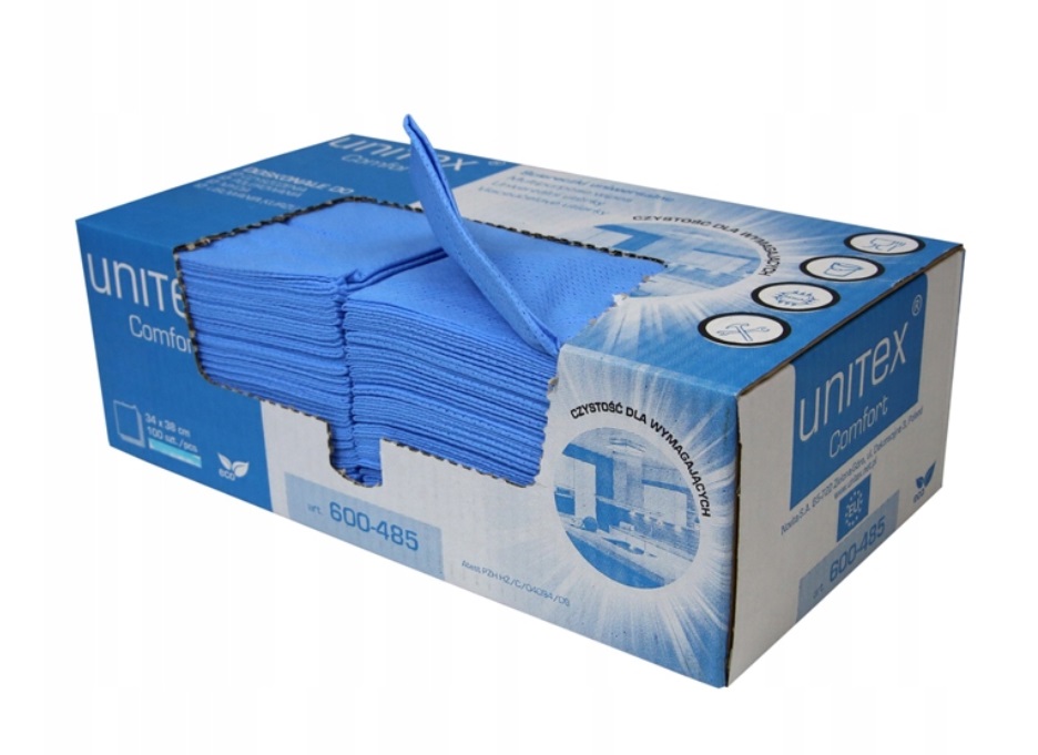 UNITEX COMFORT ŚCIERKA NIEBIESKA  100szt.