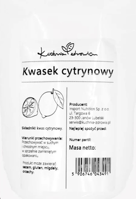 KWASEK CYTRYNOWY SPOŻYWCZY 1KG
