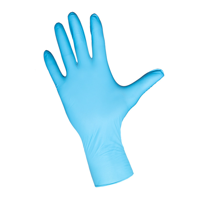 RĘKAWICE NITRYLOWE M BEZPUDROWE "8" A'100