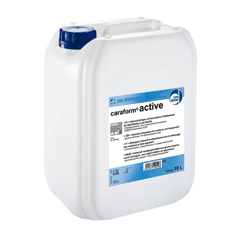 CARAFORM ACTIVE 10L SKONCENTROWANY ODTŁUSZCZACZ ZASADOWY DO POWIERZCHNI KUCHENNYCH DR.WEIGERT