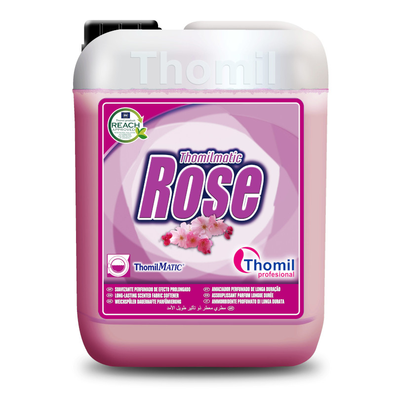 THOMILMATIC ROSE 10L PŁYN ZMIĘKCZAJCY DO PŁUKANIA TKANIN