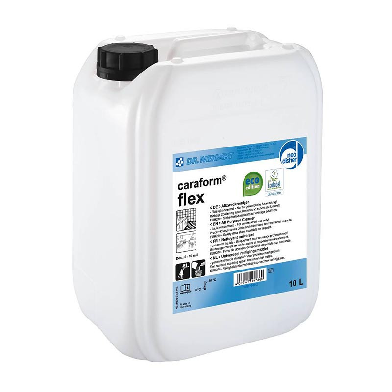CARAFORM FLEX 10L UNIWERSALNY ŚRODEK DO MYCIA POWIERZCHNI - PŁYNNY KONCENTRAT DR.WEIGERT