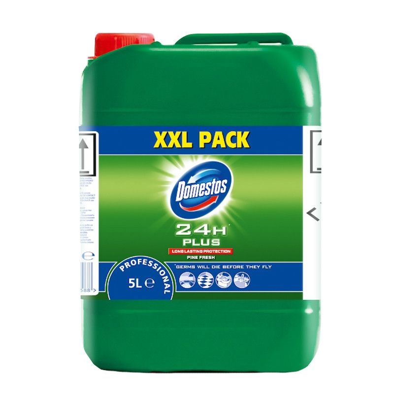 DOMESTOS PROFESSIONAL PINE FRESH 5L ŚRODEK DEZYNFEKUJĄCO-CZYSZCZĄCO-WYBIELAJĄCY