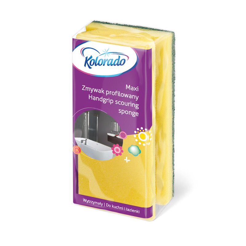 GĄBKA KOLORADO Z ZIELONYM PADEM SZORUJCYM ZMYWAK PROFILOWANY MAXI