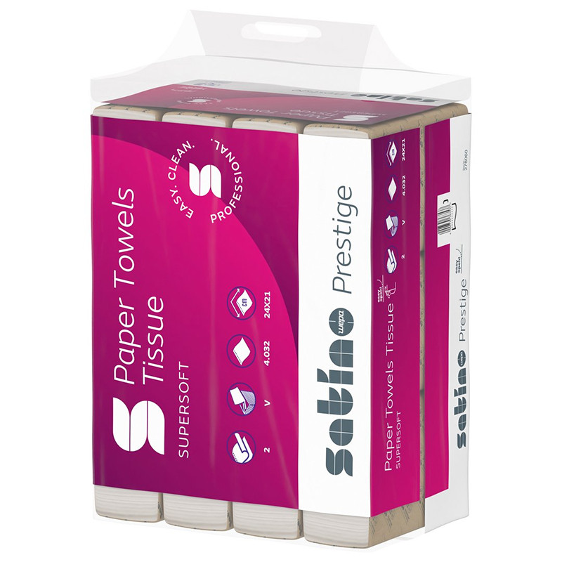 RĘCZNIK SKŁADKA BIAŁY ZZ-V CELULOZA 4032 LIST. 2W SZER.24CM X 21CM